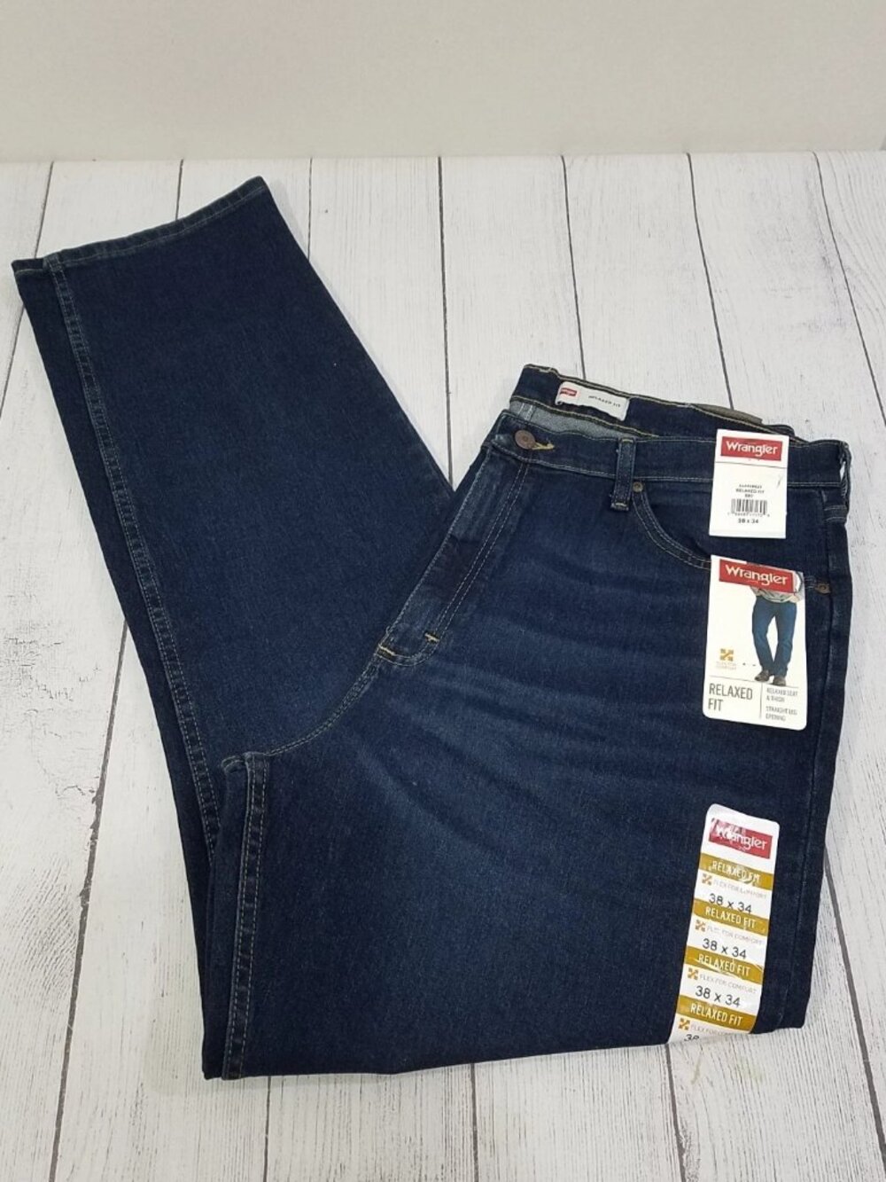 Wrangler Relaxed Fit Jeans Mens Size 38x34